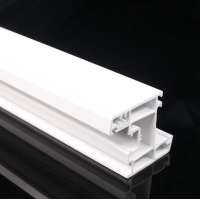 plastic steel profile UPVC frame double sliding window profile